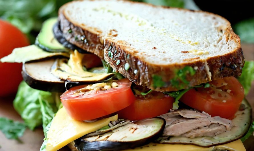 Hier ist ein Rezept für ein leckeres Low Carb Sandwich, das Sie ohne Brot genießen können:
