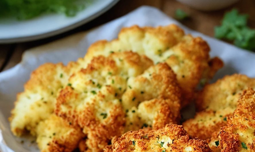 Blumenkohlschnitzel, der Geschmack wird dir bestimmt schmecken und es ist gesund!