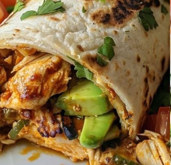 Hähnchen-Avocado-Wraps