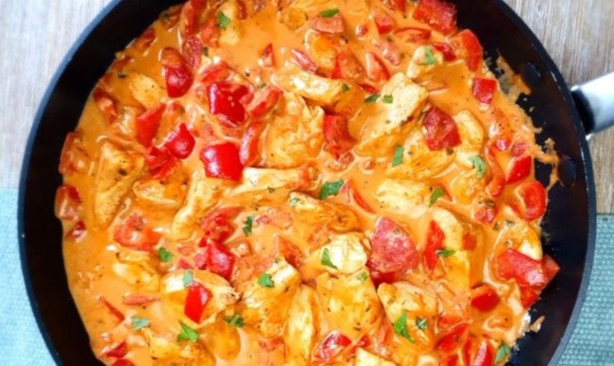 Hähnchen-Paprika-Pfanne (Low Carb)