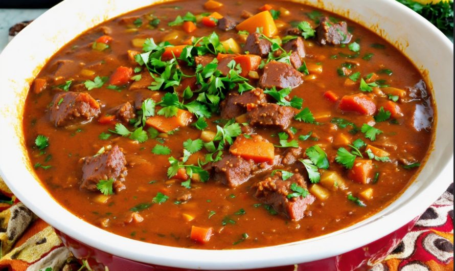 Hier ist ein Rezept für ein köstliches, klassisches Gulasch: