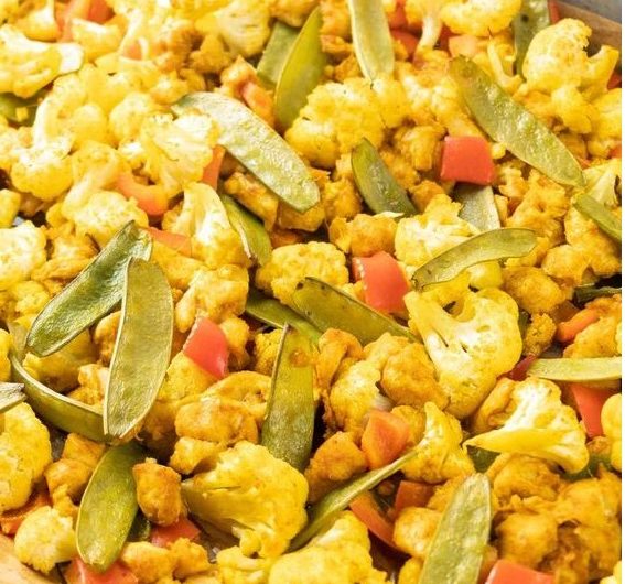 Low Carb Hähnchen-Curry vom Blech – Einfach und Gesund