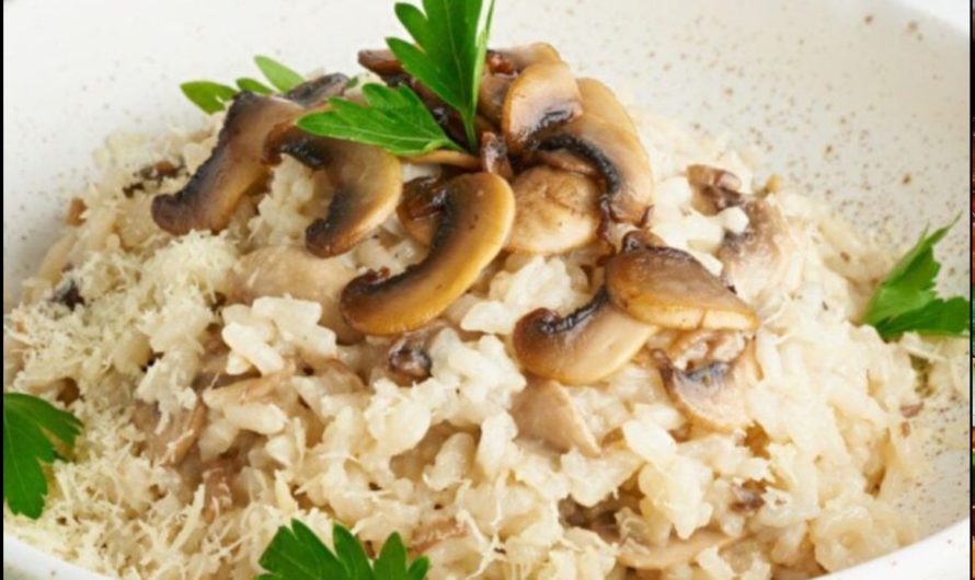 Einfaches DDR-Gericht: Champignons mit Reis