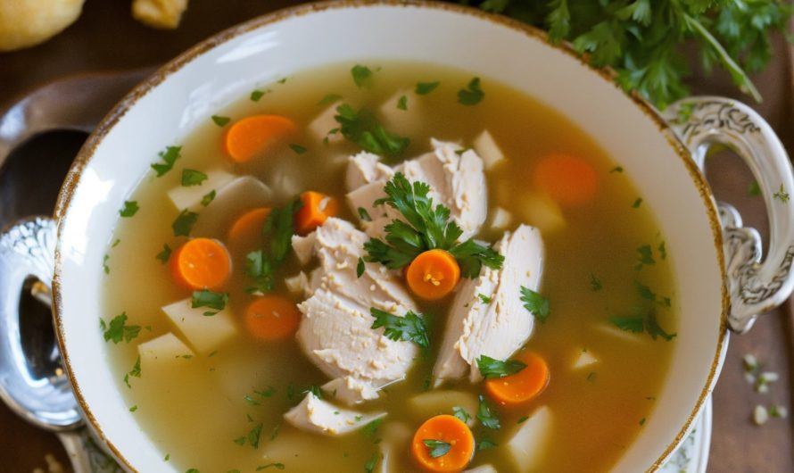 Hühnersuppe mit Gemüse