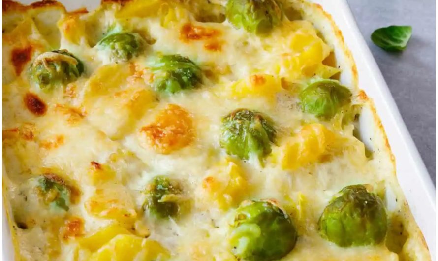 Quarkauflauf mit Rosenkohl: Herzhaftes und gesundes Low-Carb-Rezept