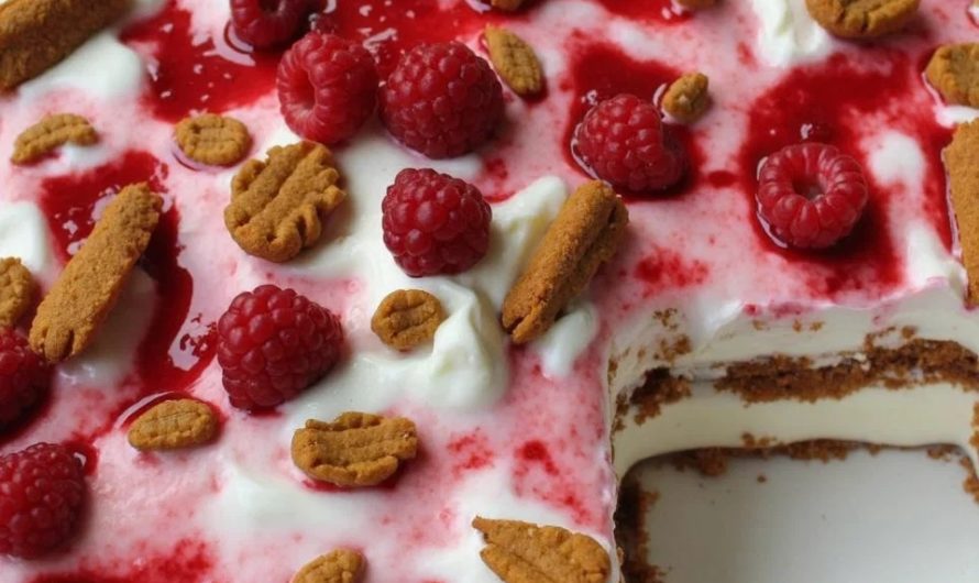 Himmlisches Spekulatius-Himbeer-Dessert