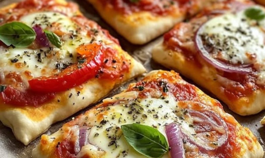 Schnelle Pizza-Quadrate in nur 10 Minuten – Ein Rezept, das alle begeistert!