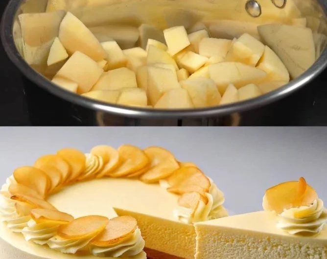 Omas Unwiderstehliches Apfelmus-Dessert mit Keksboden – Ein süßer Traum ohne Backen!