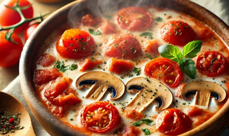 Vegetarische Pizzasuppe – Schnell & Einfach