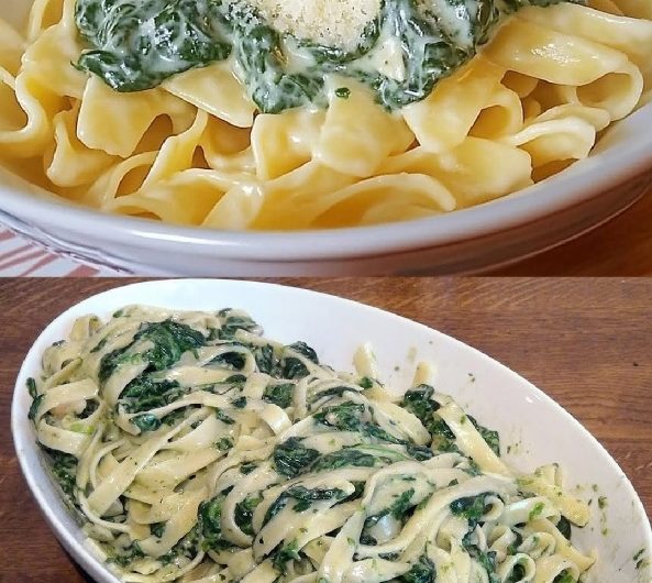 Cremige Spinat-Frischkäse-Soße – Der schnelle Genuss für alle Pasta-Liebhaber