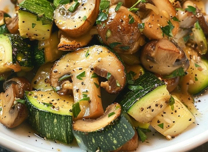 Low-Carb Sautierte Zucchini mit Pilzen
