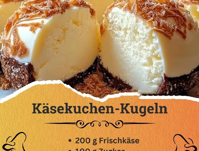 Käsekuchen-Kugeln – Blitzschneller Genuss in 5 Minuten!