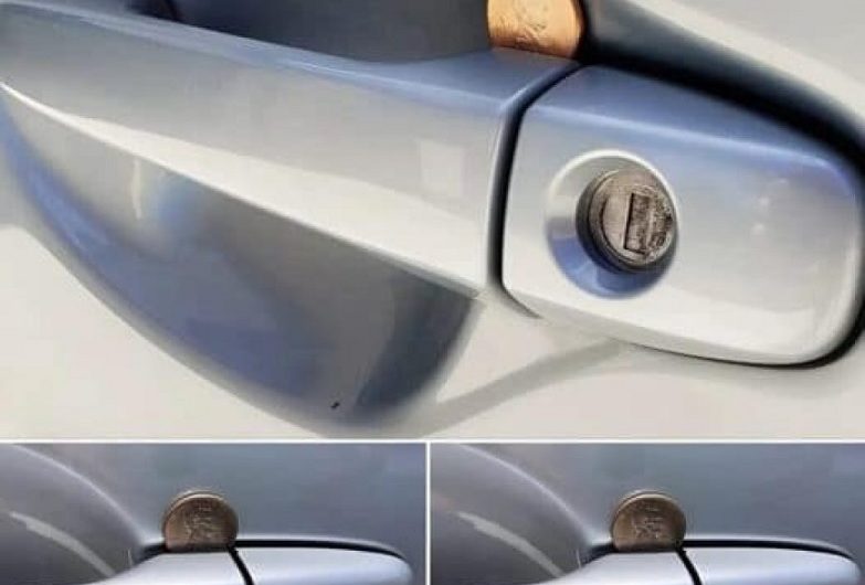 Ein unscheinbarer Trick mit großer Wirkung: Münze im Türgriff – Vorsicht, Autodiebe am Werk!