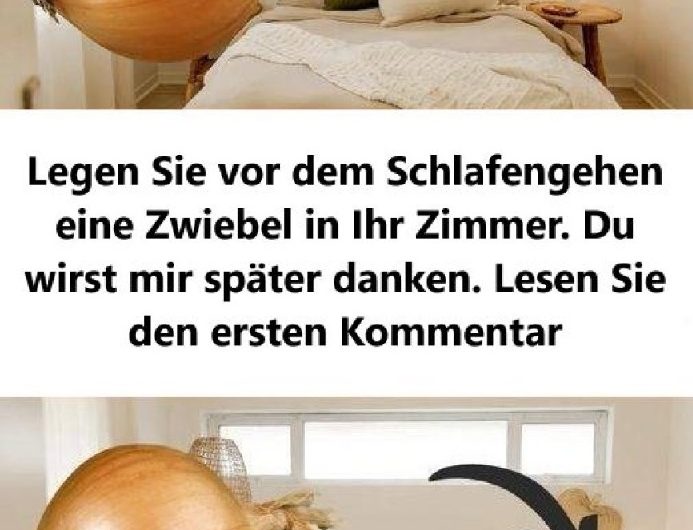 Legen Sie vor dem Schlafengehen eine Zwiebel in Ihr Schlafzimmer – eine alte Weisheit neu entdeckt