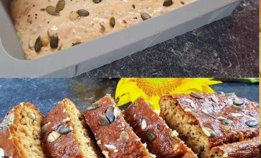 Gesunder Haferflocken-Apfel-Kuchen ohne Zucker und Mehl