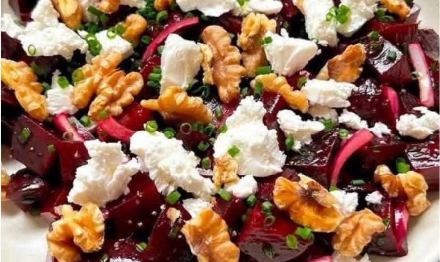 Salat aus Roter Bete mit Feta und Walnüssen – Ein Fest für die Sinne