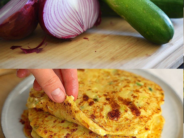 Zucchini- und Hüttenkäse-Pfannkuchen – Leicht, gesund & lecker