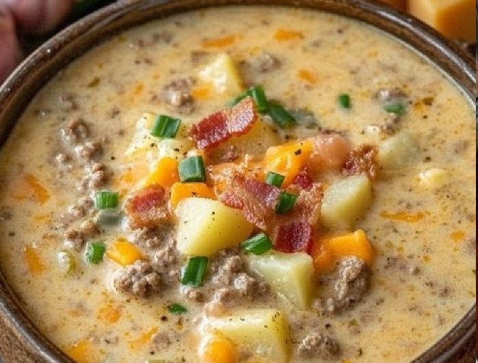 Hamburger Suppe mit 450 g Hackfleisch – Ein herzhaftes Gericht für jede Gelegenheit