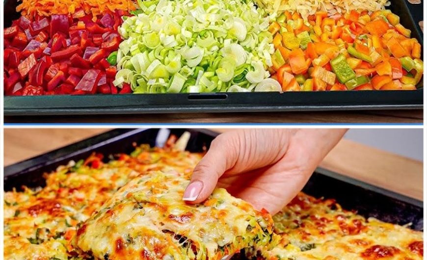 Schnelle Gemüsepizza mit Joghurtsauce – Einfach, Gesund & Köstlich!