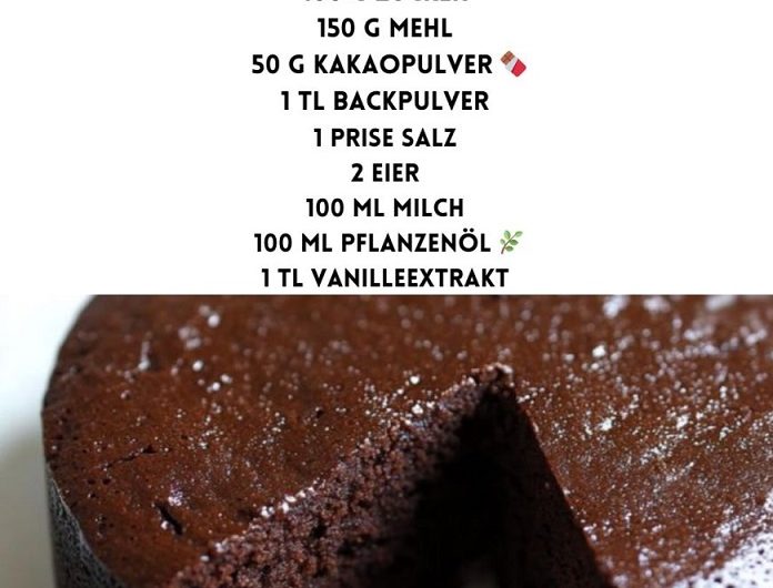 Blitzschneller Schokokuchen – Fertig in nur 2 Minuten!