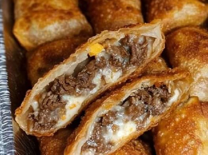Philly-Cheesesteak-Eierrollen – eine knusprige Fusion aus Steak und Käse