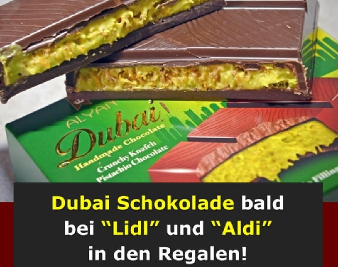 Dubai-Schokolade bei Lidl: Der neue Luxus-Trend zum kleinen Preis – limitiert und begehrt