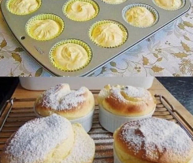 Vanillepudding-Muffins mit Quark – Weich, cremig, unwiderstehlich!