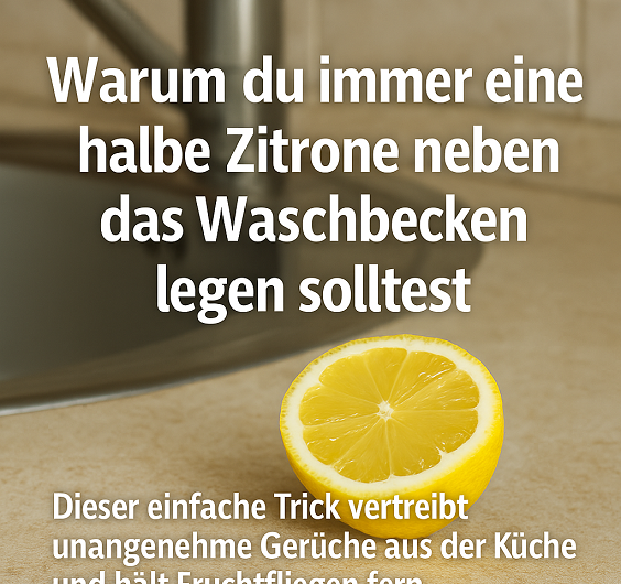 Warum du immer eine halbe Zitrone neben das Waschbecken legen solltest – der geniale Haushalts-Hack mit großer Wirkung