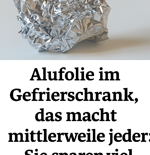 Alufolie im Gefrierschrank? Deshalb schwören immer mehr Haushalte auf diesen simplen Trick