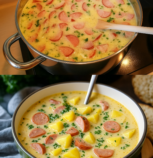 Wow! Warum haben wir das nicht schon früher gemacht? Cabanossi-Käse-Suppe – herzhaft, cremig und einfach brutal lecker!