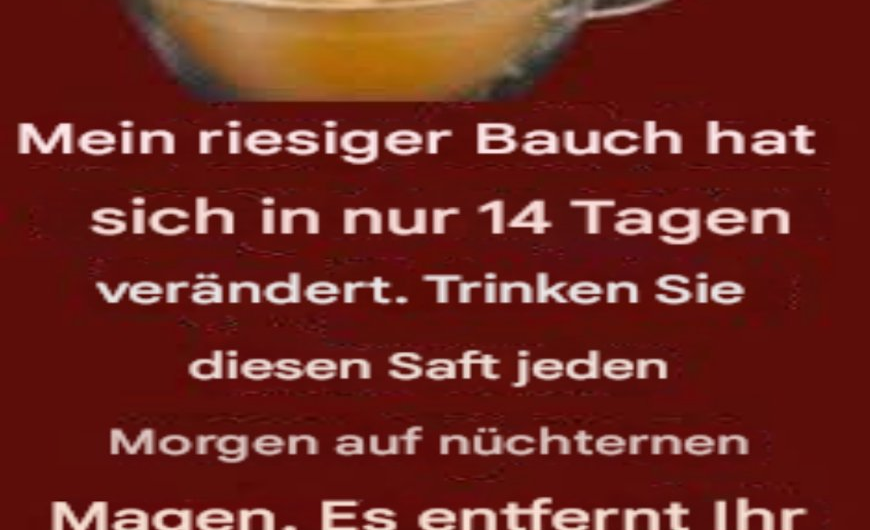Tolles Getränk für schnellen Gewichtsverlust: Wie ein einfaches Hausmittel Ihren Stoffwechsel ankurbelt und Sie beim Abnehmen unterstützt