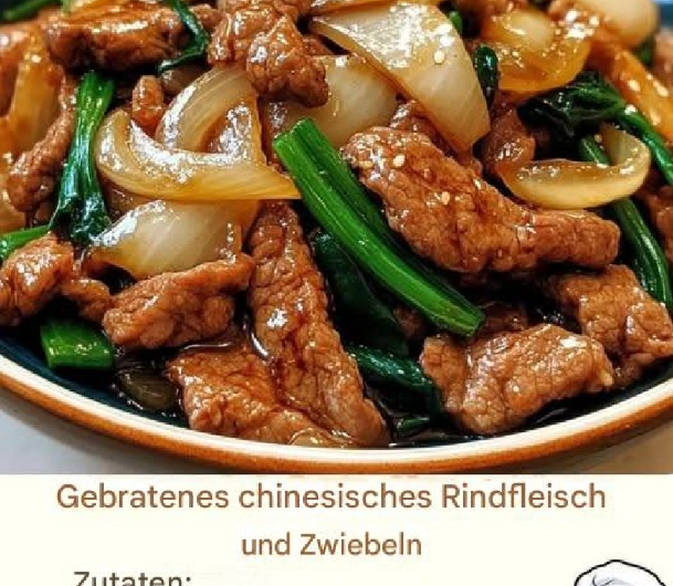 Chinesisches Rindfleisch mit Zwiebeln – Schnelles Rezept für zu Hause