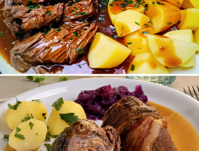 Zart, aromatisch, festlich: Rinderbraten mit Spätburgunder und Rosmarin-Gemüsesoße – so gelingt der Klassiker