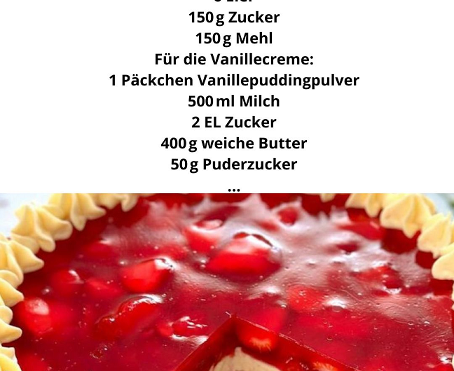 Omas weltbester Erdbeerkuchen – so hat sie ihn mir jedes Jahr zum Geburtstag gemacht