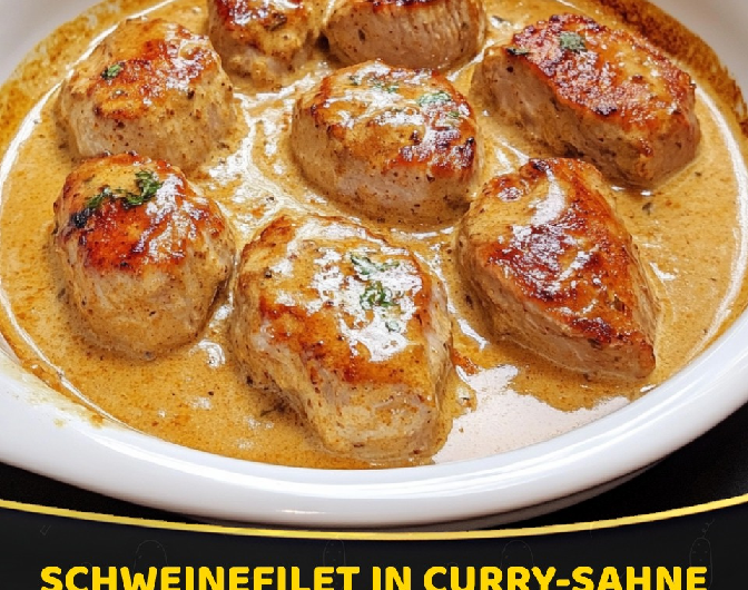 Curry-Sahne-Schweinefilet wie bei Tante Ute – cremig, deftig und richtig raffiniert