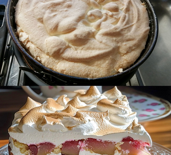So gelingt er auch Dir, Beste Rhabarber – Baiser – Torte aller Zeiten!