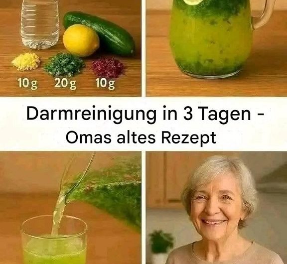 Reinigen Sie Ihren Darm in 3 Tagen. Großmutters altes Rezept. Der ganze Schmutz wird aus dem Körper herauskommen.