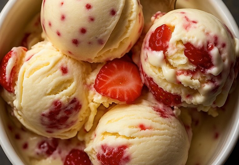 Warum dieses Erdbeer-Vanille-Eis für meine Enkel das Größte ist – und für mich auch