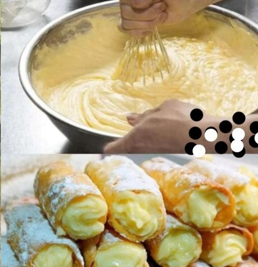 Hausgemachte Cannoli mit Puddingcreme – Italienischer Klassiker leicht gemacht