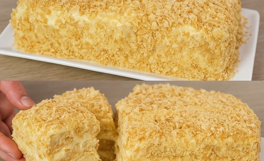 Napoleon Torte in 15 Minuten! Zergeht auf der Zunge