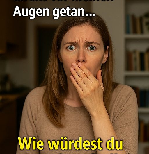 Gestern stand ich einfach da, sprachlos, als er es getan hat… Mitten in meiner Küche, ohne Vorwarnung. Ich hab ihn nur angestarrt und konnte einfach nicht glauben, was da passiert ist…
