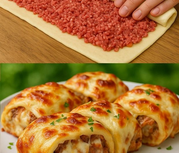 ? Herzhaftes Blätterteiggebäck mit Hackfleisch & Käse