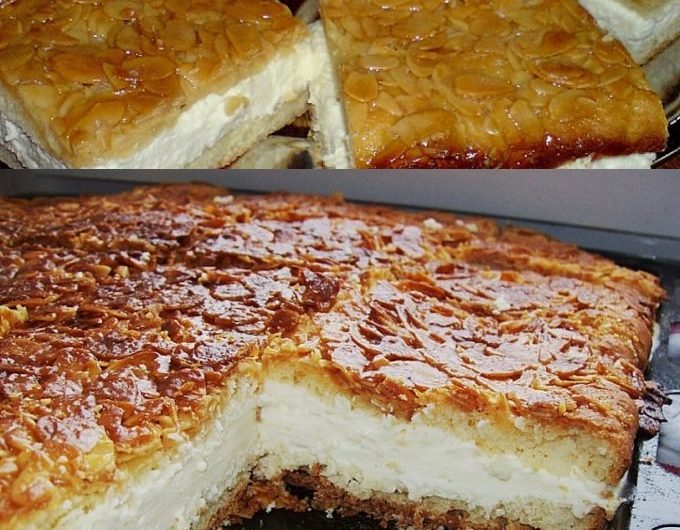 Ultimativer Bienenstich mit himmlischer Pudding-Sahne-Füllung – Das beste Rezept, das du je probiert hast!