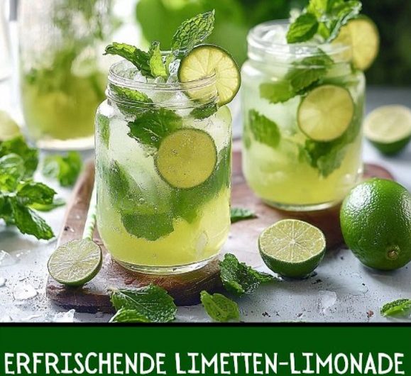 Limetten-Limonade mit Minze – Erfrischendes Rezept für heiße Tage