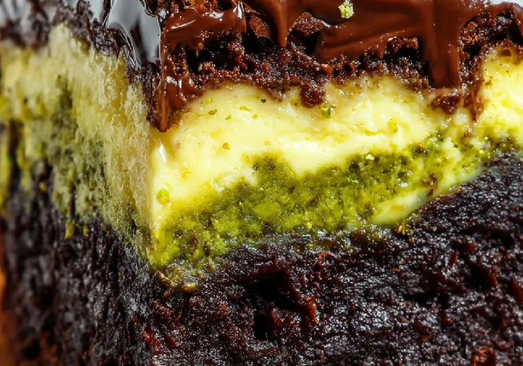 Pistazien-Cheesecake-Brownies: Das sündhaft leckere Rezept, das (fast) niemand kennt!