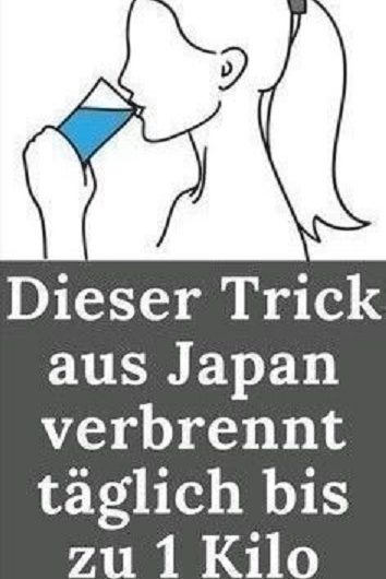 Dieser Trick aus Japan verbrennt täglich bis zu 1 Kilo Bauchfett!