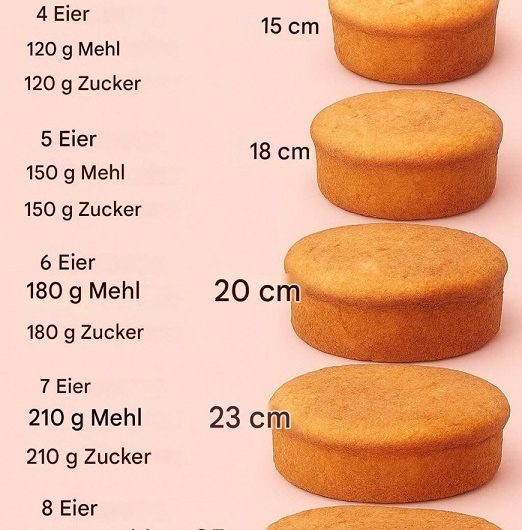 Perfekter selbstgemachter Biskuitkuchen (ohne Backpulver)