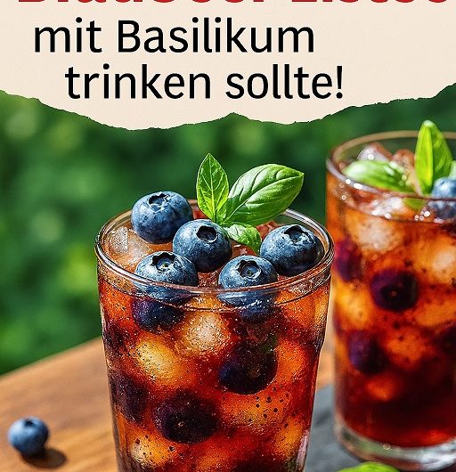 Blaubeer-Basilikum-Eistee – Mein Sommergeheimnis in einem Glas