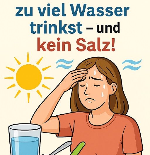 Das passiert, wenn du bei Hitze zu viel Wasser trinkst – und kein Salz!