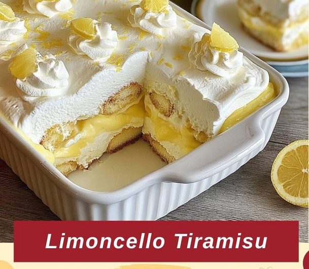 Limoncello-Tiramisu, ein Dessert, das auf der Zunge vergeht
